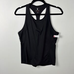 Spyder Jet Black Athletic Tank NWT Sz L